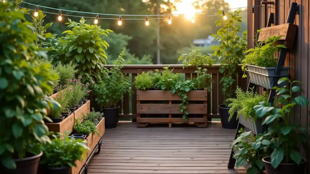 plant growing beds for deck