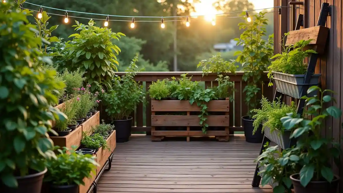 plant growing beds for deck