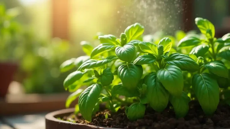 organic basil plant